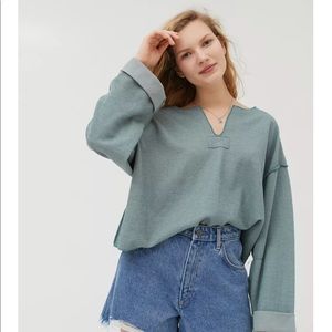 NWT UO Jax Inside Out Notch Neck Top